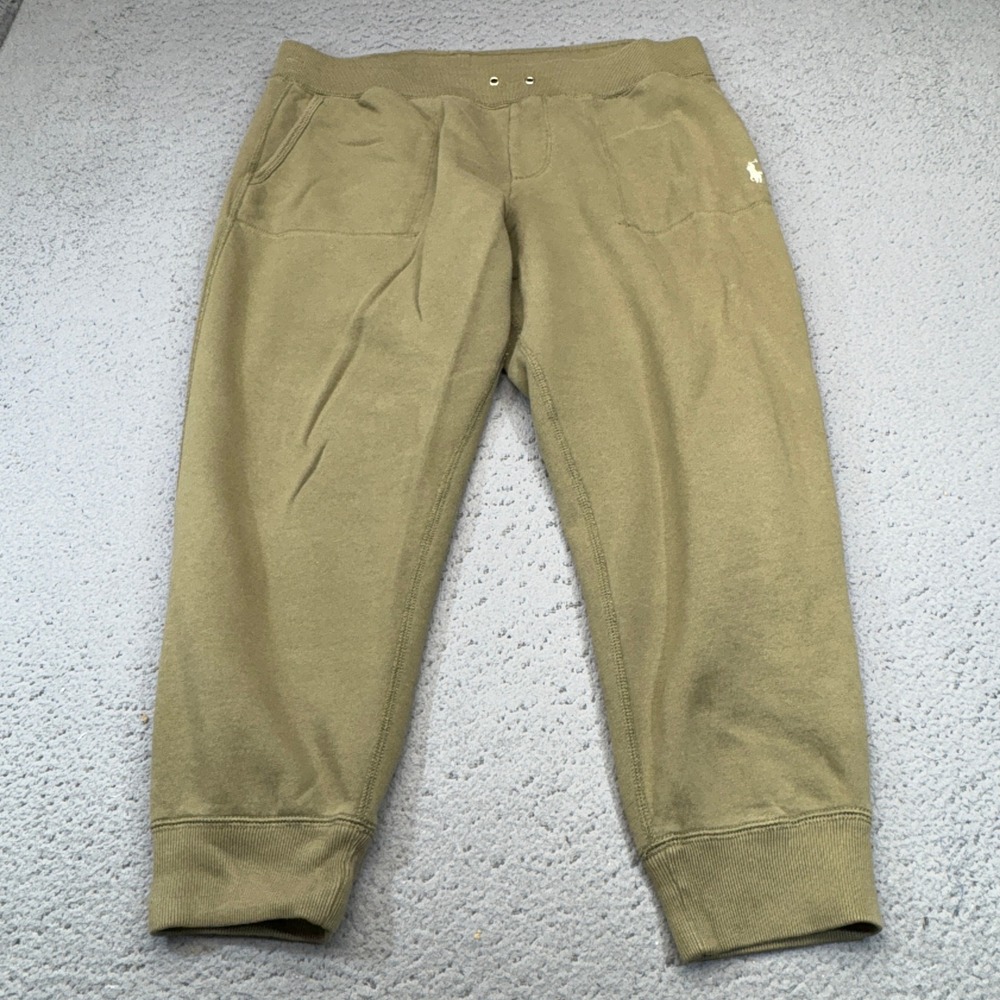 Polo Ralph Lauren Sweatpants Mens XL Green Tapered Fleece Lounge Pony Preppy